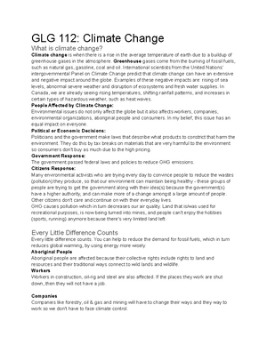 Climate Change Discourse and Emissions: Exam 2 ENV115 Notes - Week 7