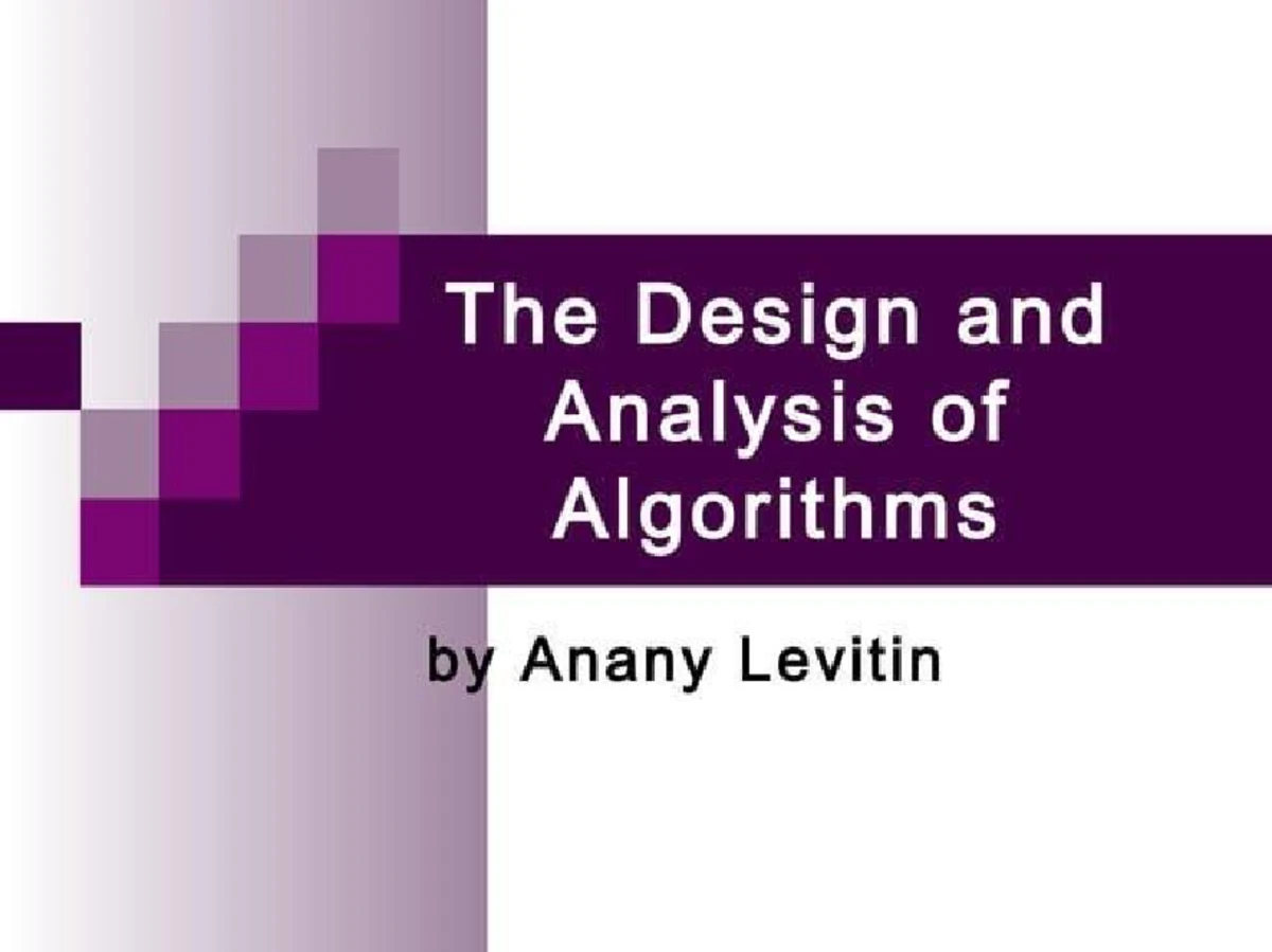 Design and Analysis of Algorithms: Problem Solving in Python IM - Studocu