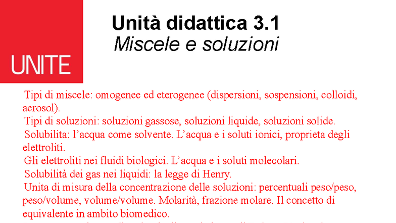 soluzioni liquide e solide Soluzioni e loro Classificazione main image 1