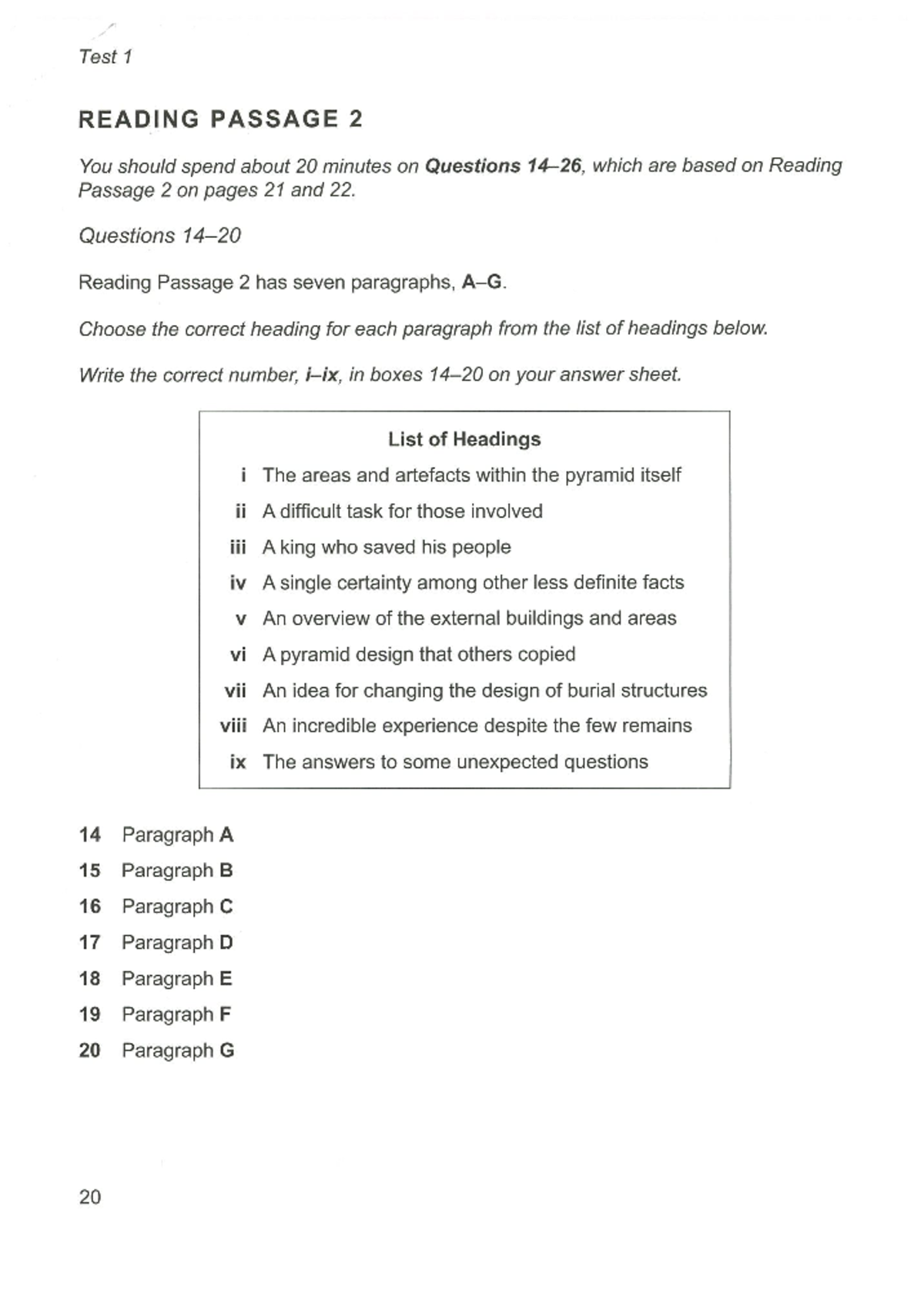 Test 1 Reading Passage 2 & 3 Study Guide (ENG 21) - Studocu