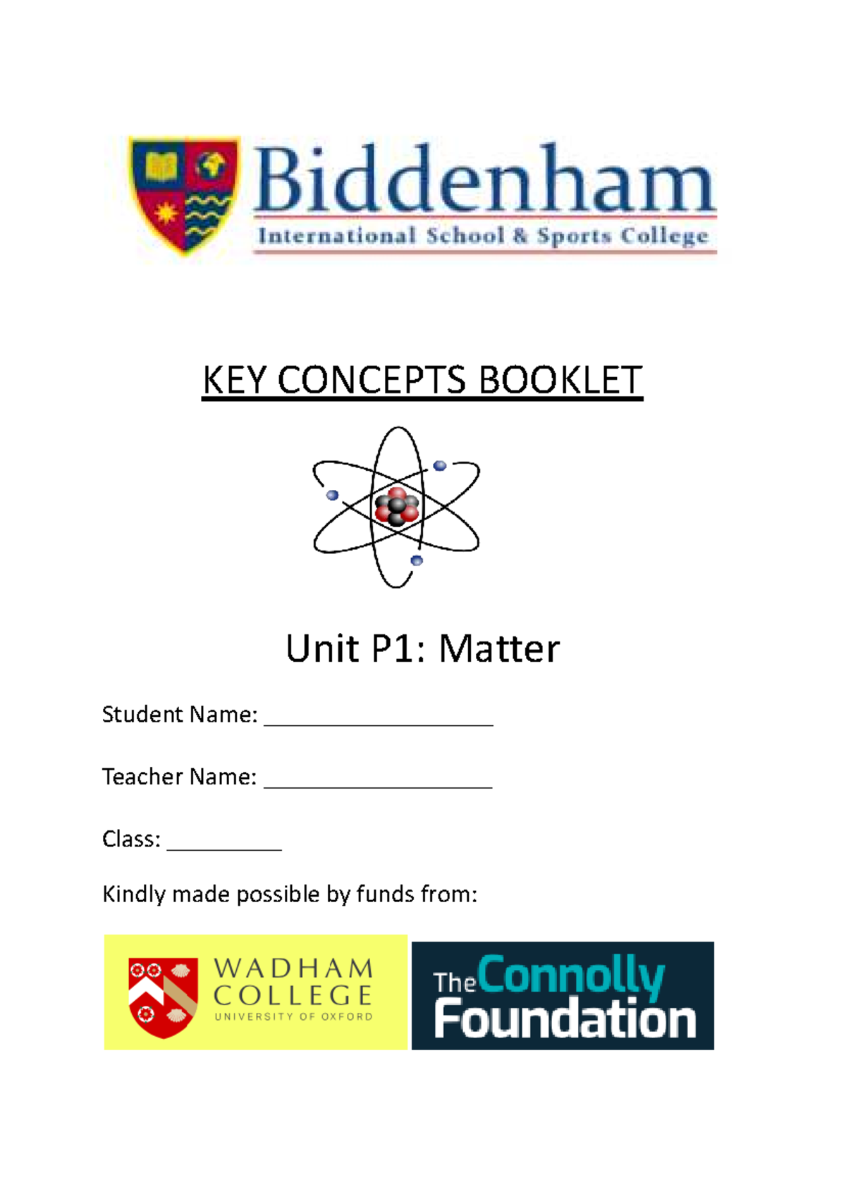 Key Concepts P1: Matter - GCSE Physics Revision Notes - Studocu