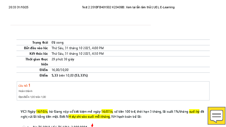 Test 2 Review 251BFB401502 K23409B: UEL E-Learning Practice - Studocu