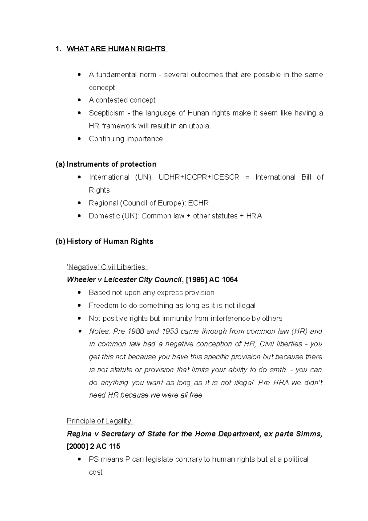 03 - Human Rights Act: Key Concepts in Public Law (Sem 1) - Studocu