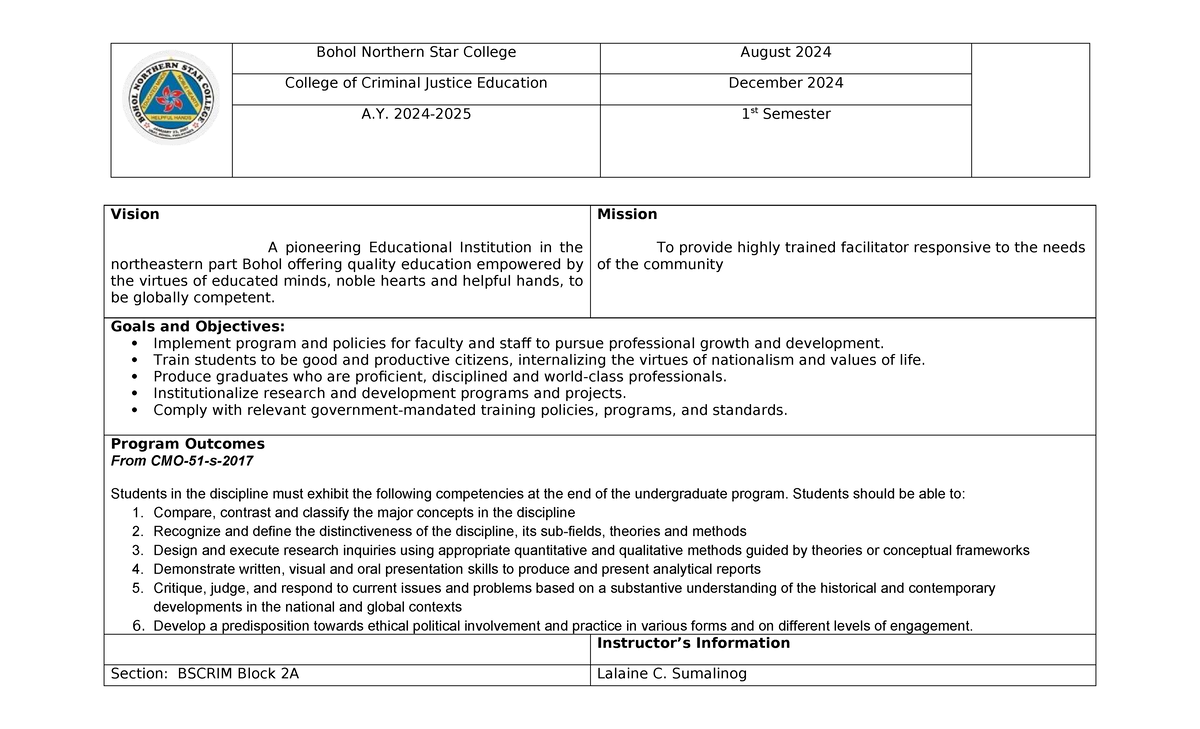 Filipino 102 Syllabus: Course Overview and Requirements - Studocu