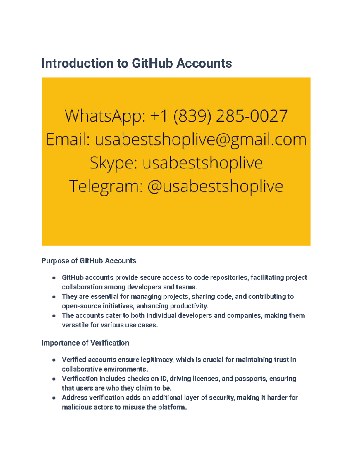 GitHub Accounts Overview: Importance, Verification & Benefits - Studocu