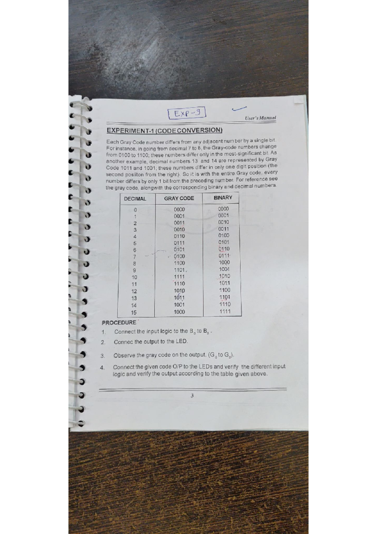 Coa 3rd Practical: Gray Code Conversion Manual - Studocu