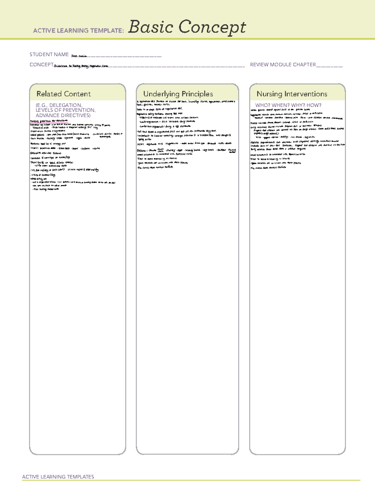 ALT 3 - Notes - ACTIVE LEARNING TEMPLATES Basic Concept STUDENT NAME ...