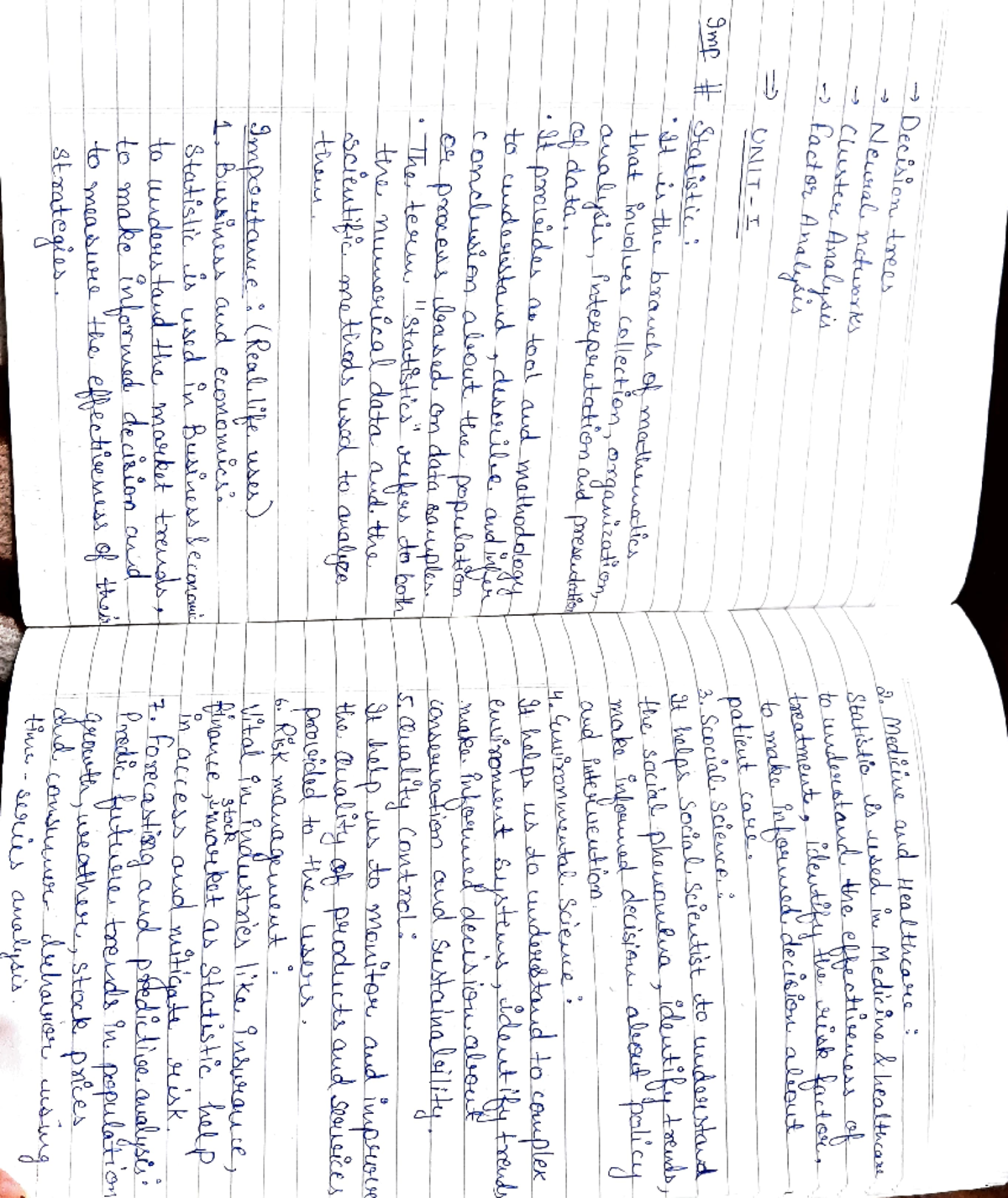 AIML Math Notes: Understanding Statistics in Medicine & Social Science ...