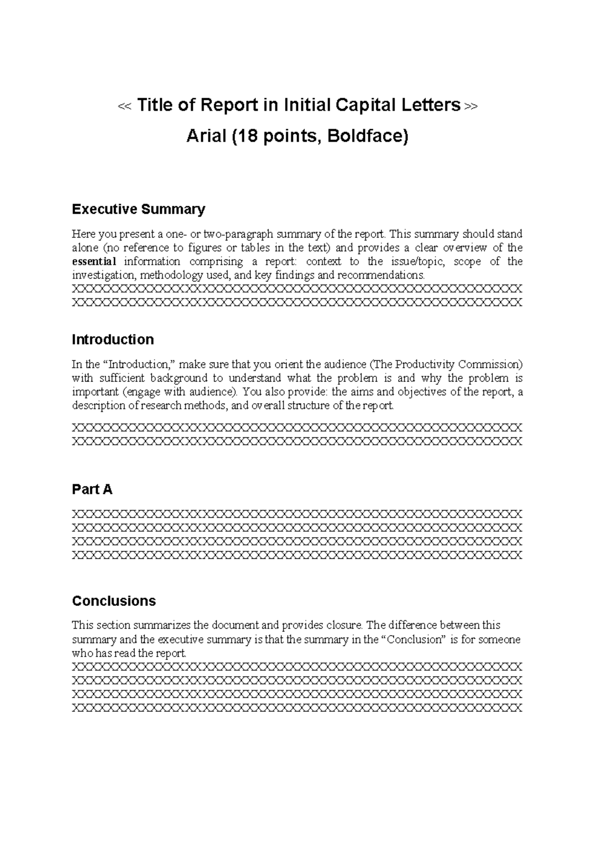 Report Template-3 - notes - Arial (18 - Studocu
