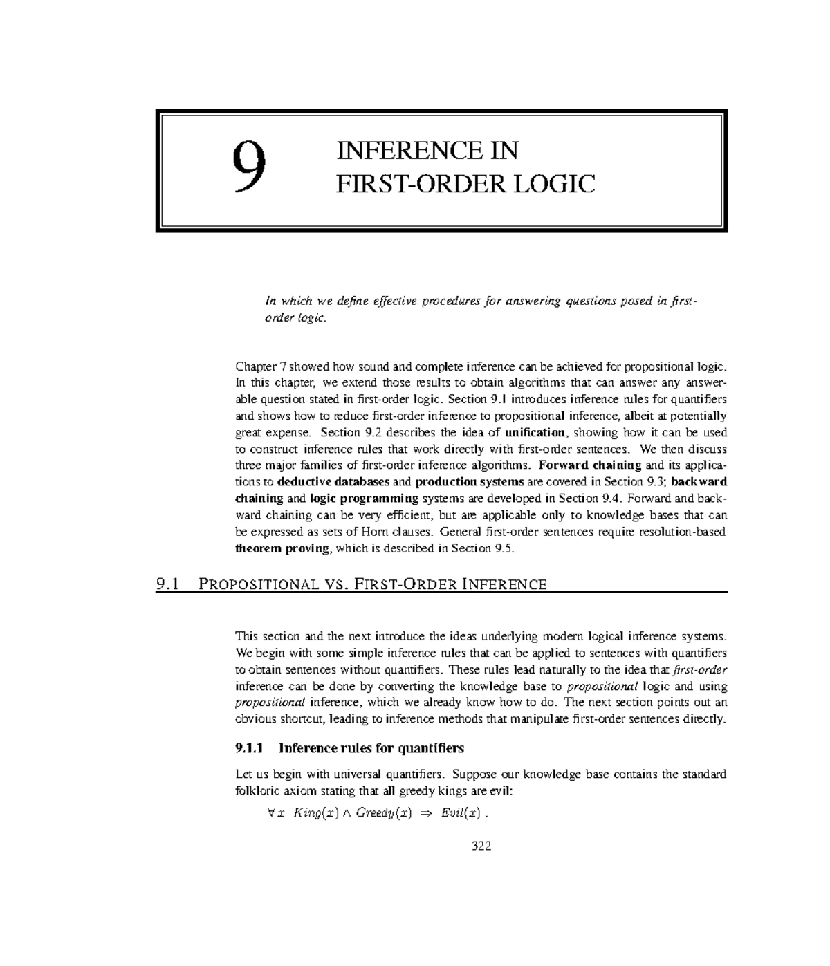 Chapter 8: Advanced Logic Concepts and Representation (CS 101) - Studocu