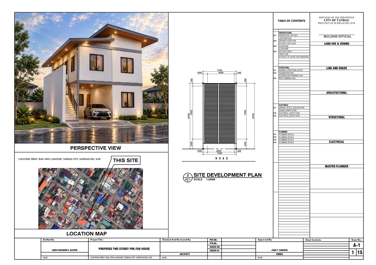 Proposed 2-Storey House Plans and Details (ARCH 7398) - Studocu
