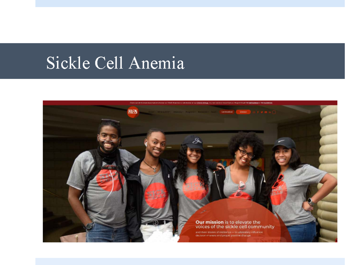 Hematology: Sickle Cell Disease Management & Nursing Care Guide - Studocu