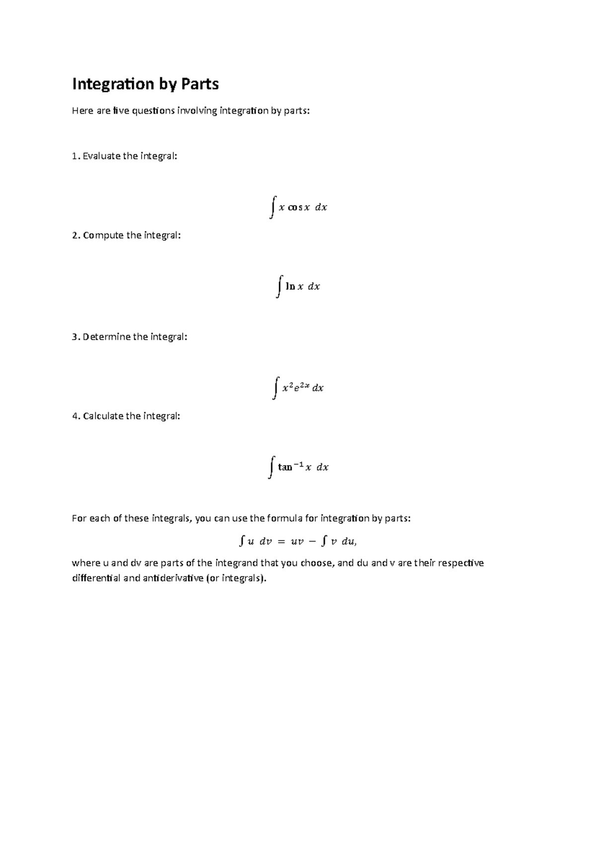 Trigonometric Integrals: Methods and Examples for Calculating Integrals ...