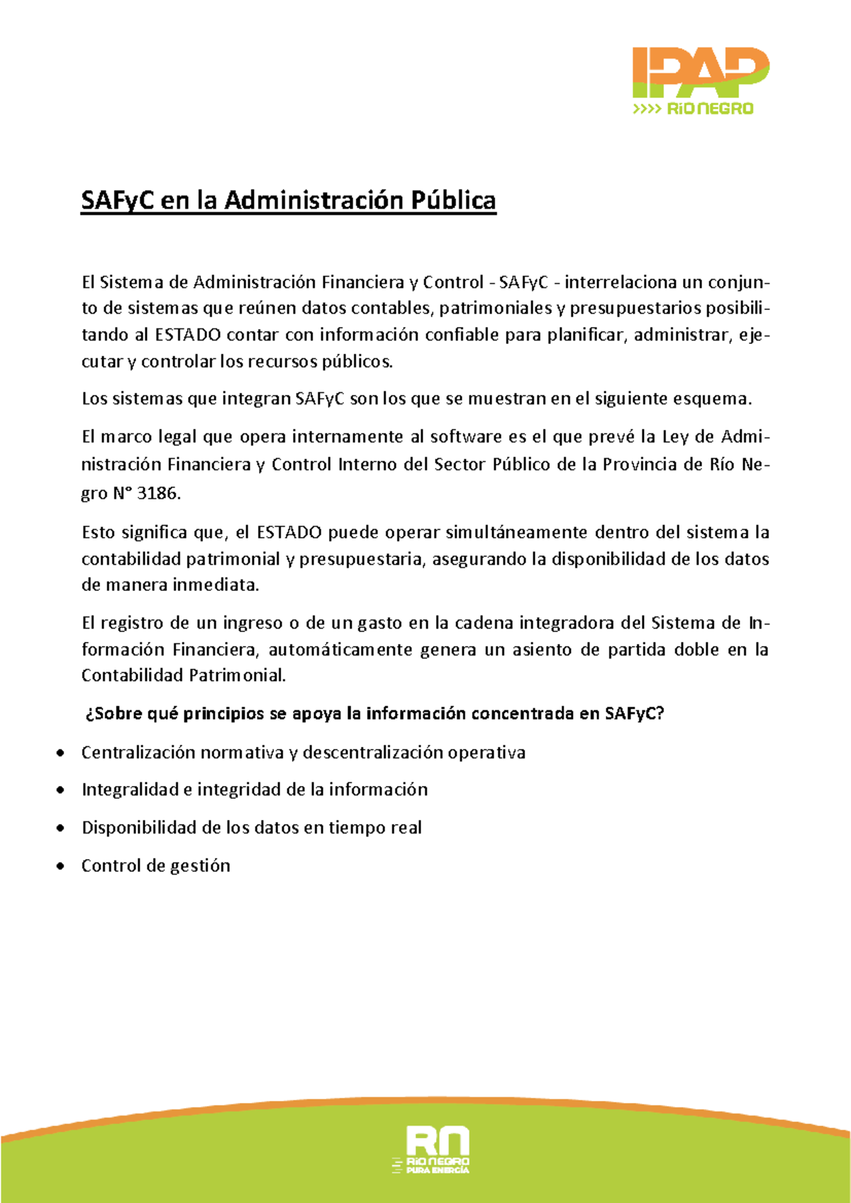 SAFyC en la Administración Pública: Fundamentos y Organización - Studocu