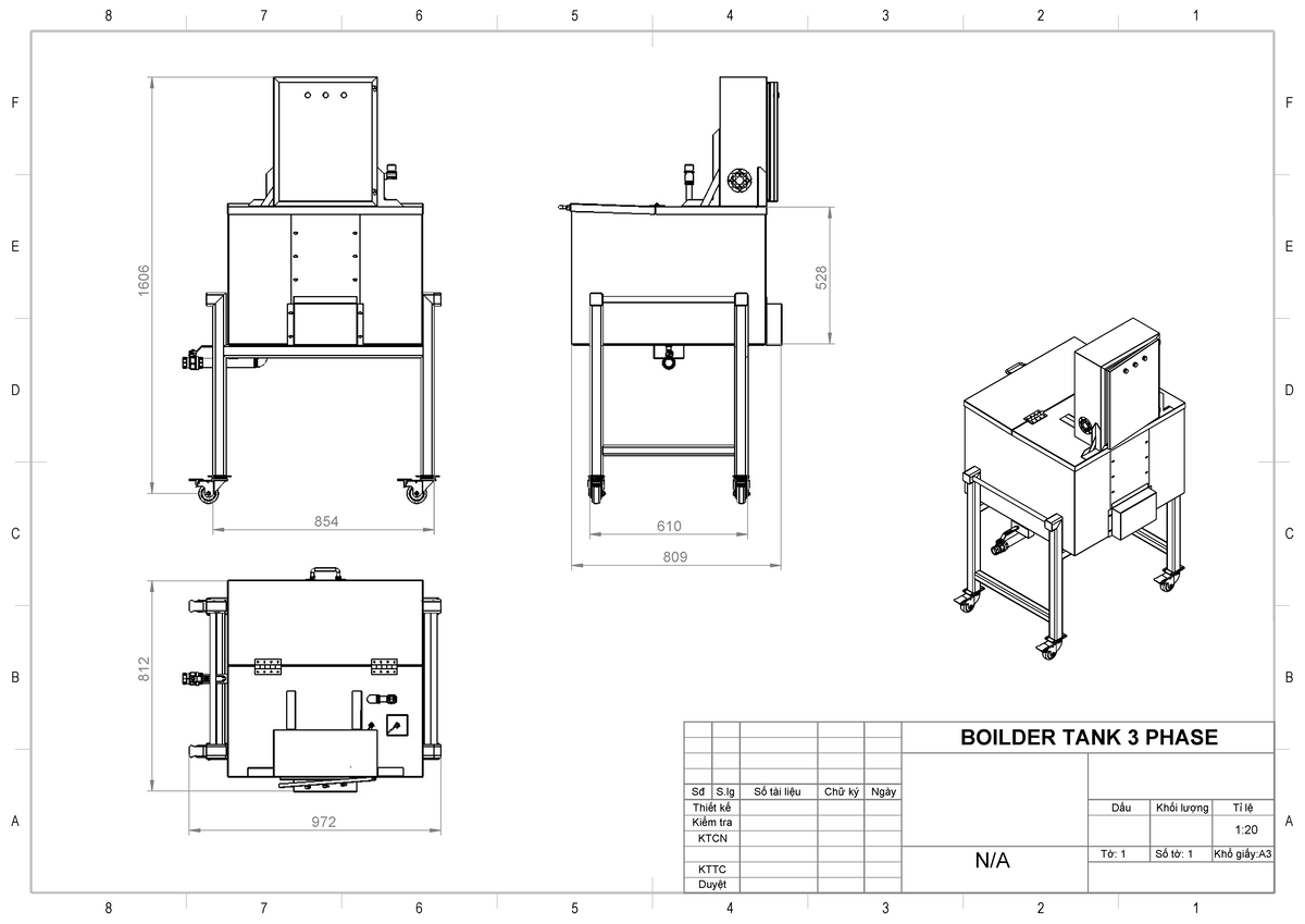 TÀI LIỆU SX - Boiler TANK Drawing (FEE 528) - Studocu