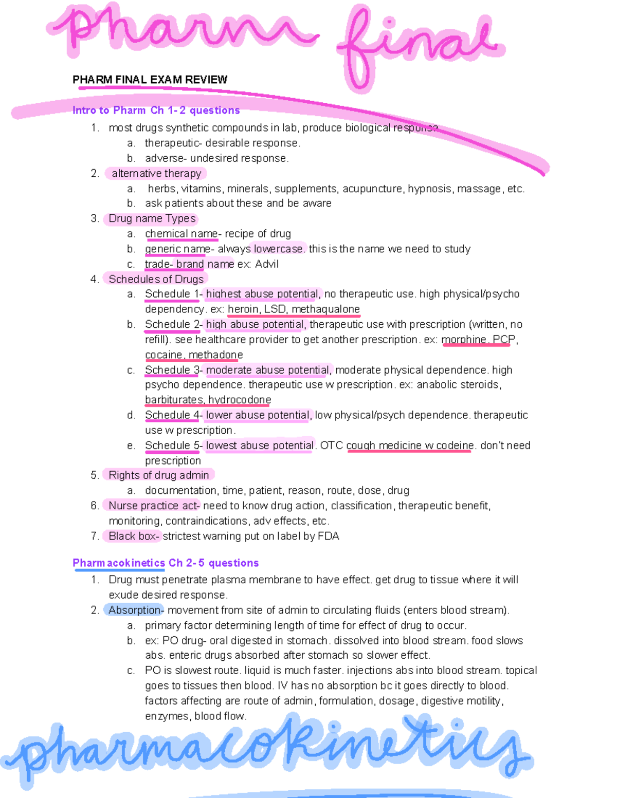 Pharm Final EXAM Review - Deprecated API usage: The SVG back-end is no ...