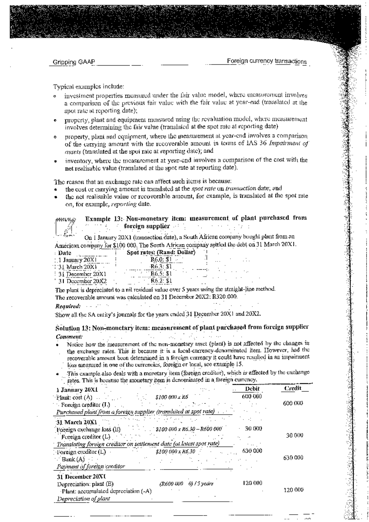 Foreign Exchange Transactions: GAAP Examples & Journal Entries - Studocu