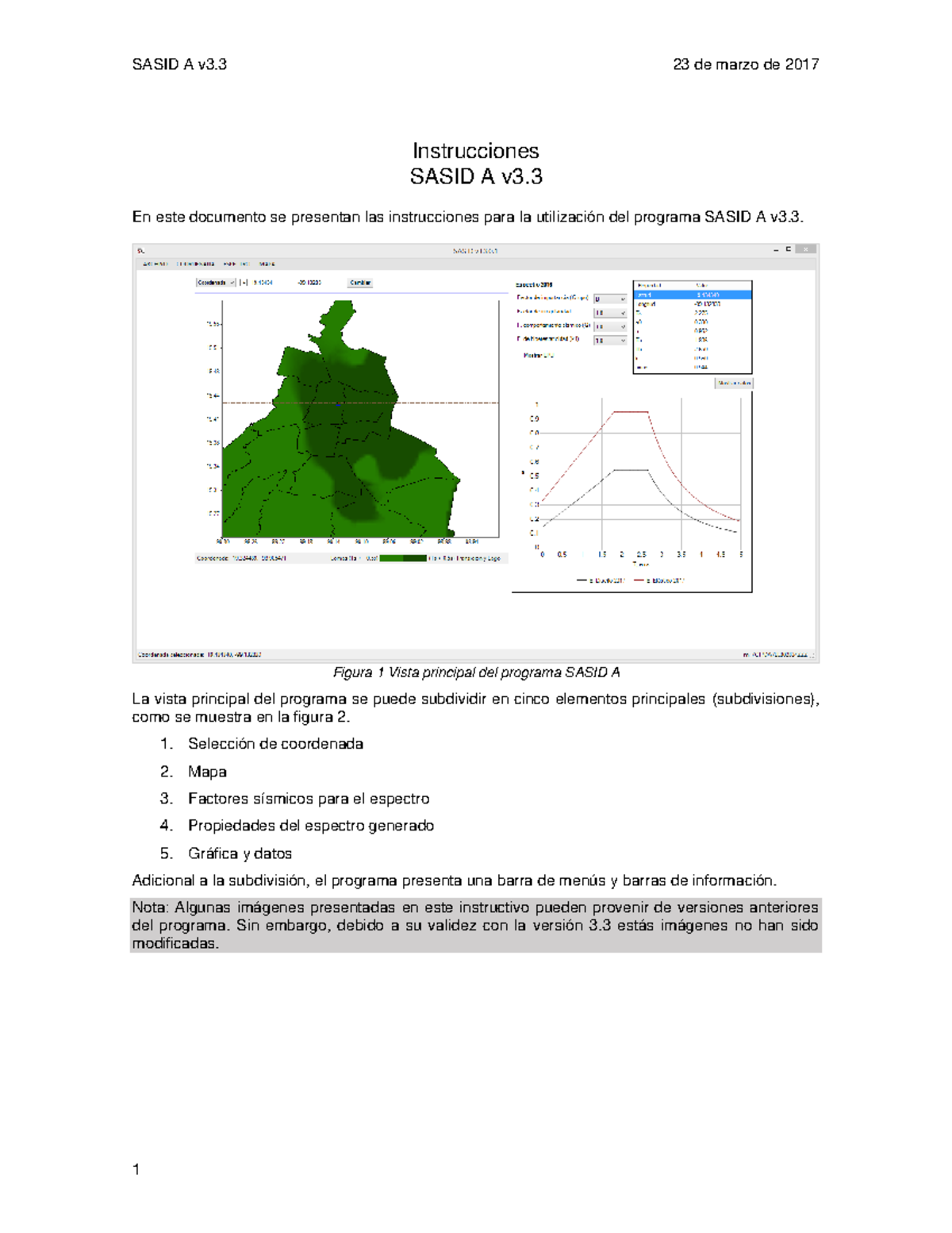 Instrucciones y Uso del Programa SASID A v3.3 - Studocu