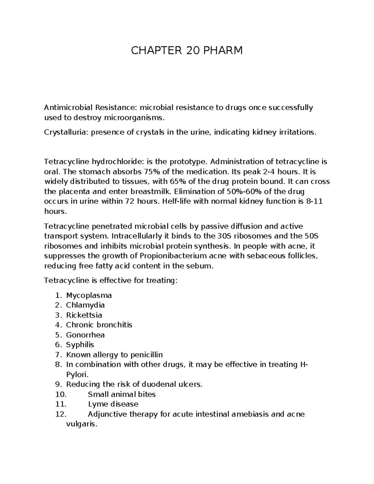 Chapter 35 Pharm - lecture notes - CHAPTER 35 PHARM Chelating Agents ...