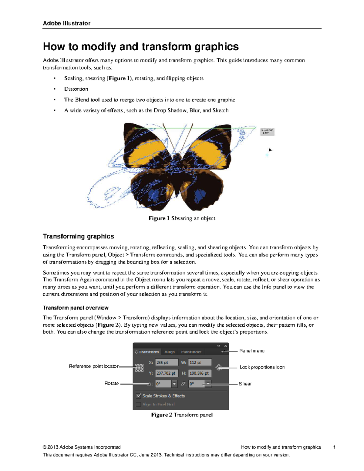 Adobe Illustrator CC: How to Modify and Transform Graphics - Studocu