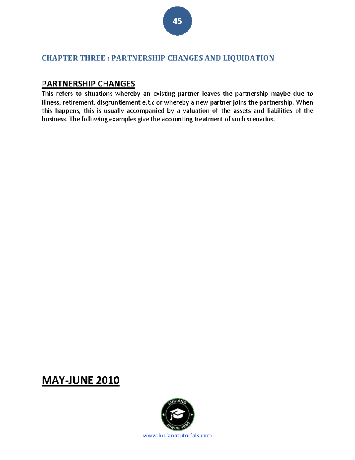 FAC1601 - Exam Pack: Partnership Changes & Liquidation Notes - Studocu