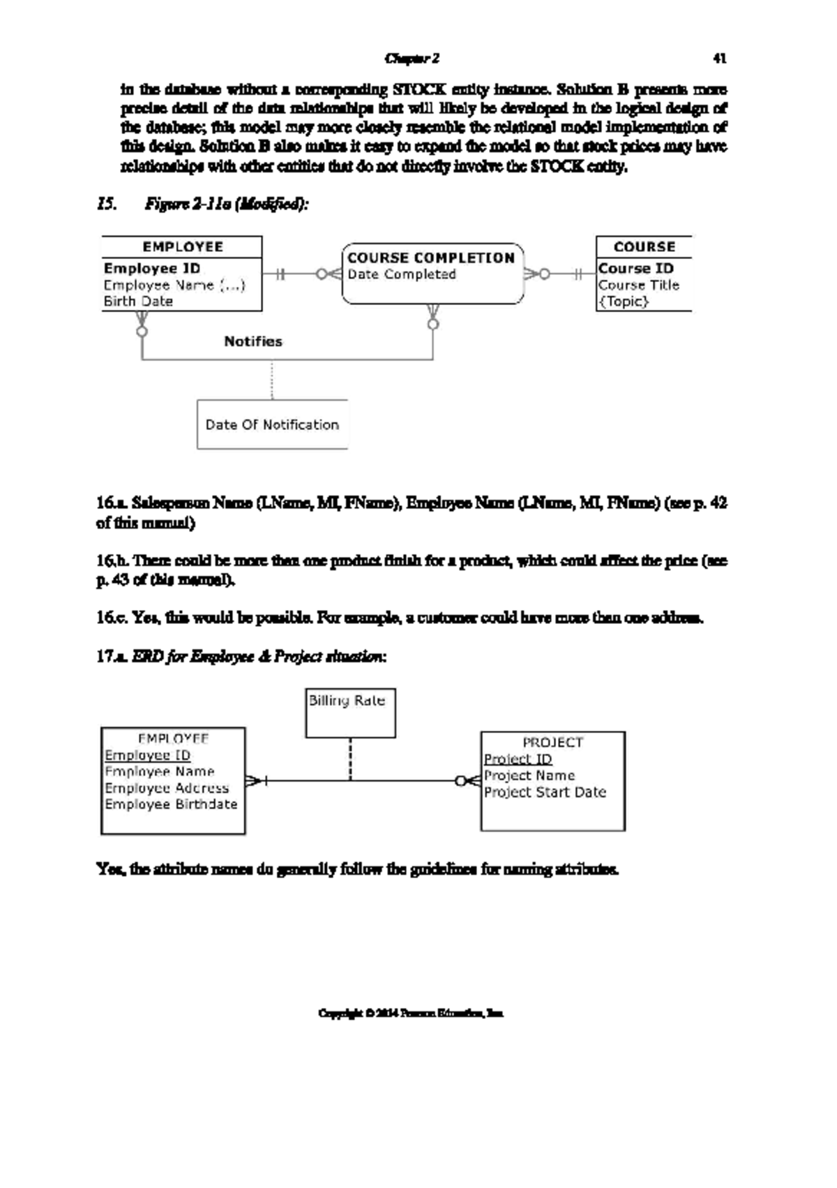 Chapter 2: Database Design Solutions and ERD Examples - Studocu