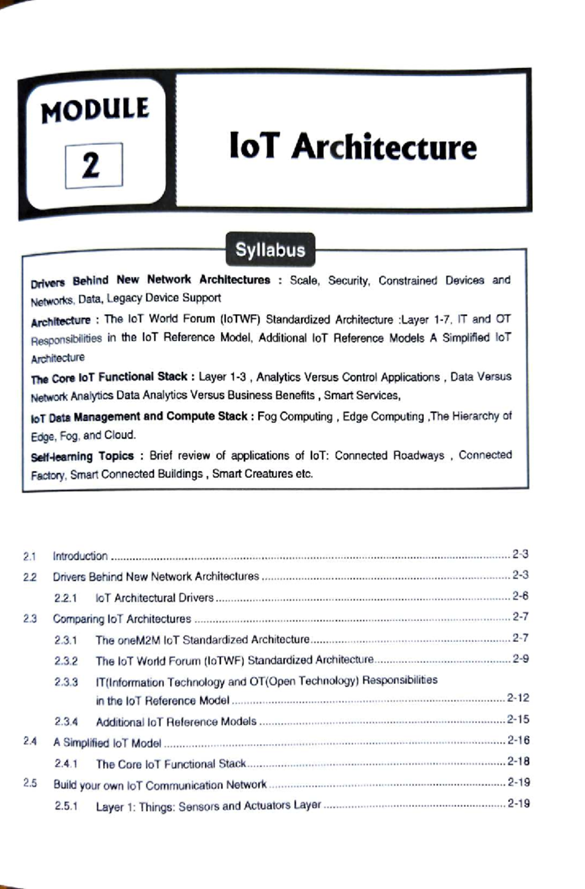 IOE Sem 7: IoT Architecture Syllabus & Key Concepts Overview - Studocu