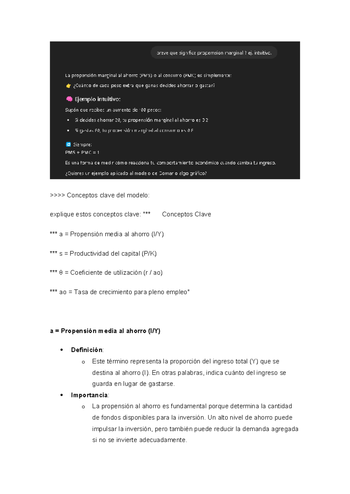 Resumen y Active Recall: Modelo de Domar 1946 (Econ 101) - Studocu