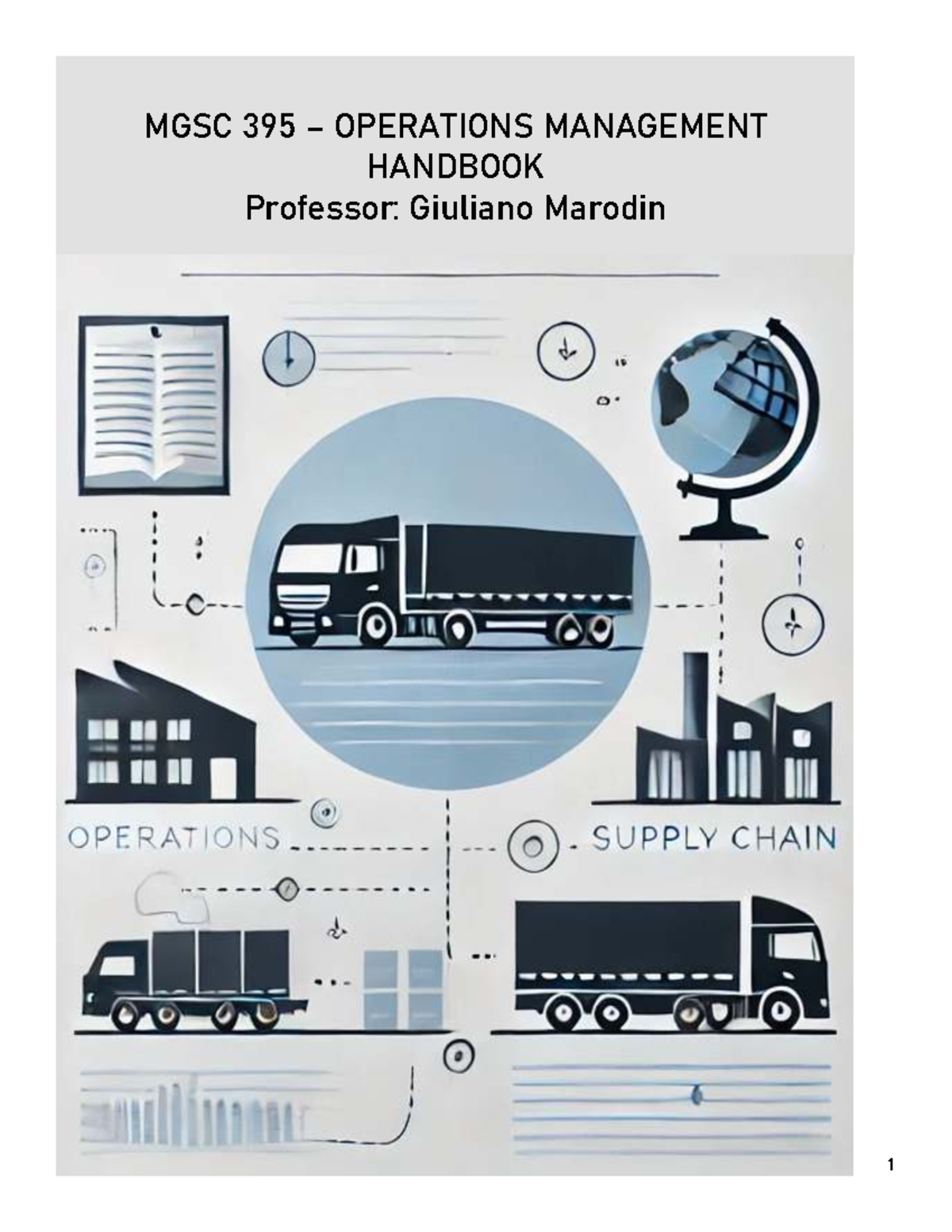 MGSC 395 - Operations Management Handbook - MIDTERM Study Guide - Studocu