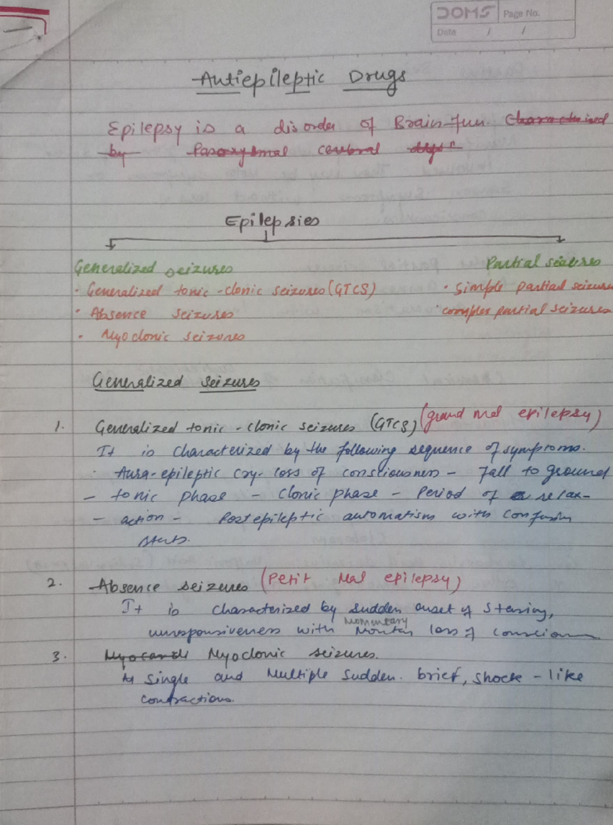 Anti epileptic - Pharma anti elliptical notes - Epi lft>i. 1. /:IM ...