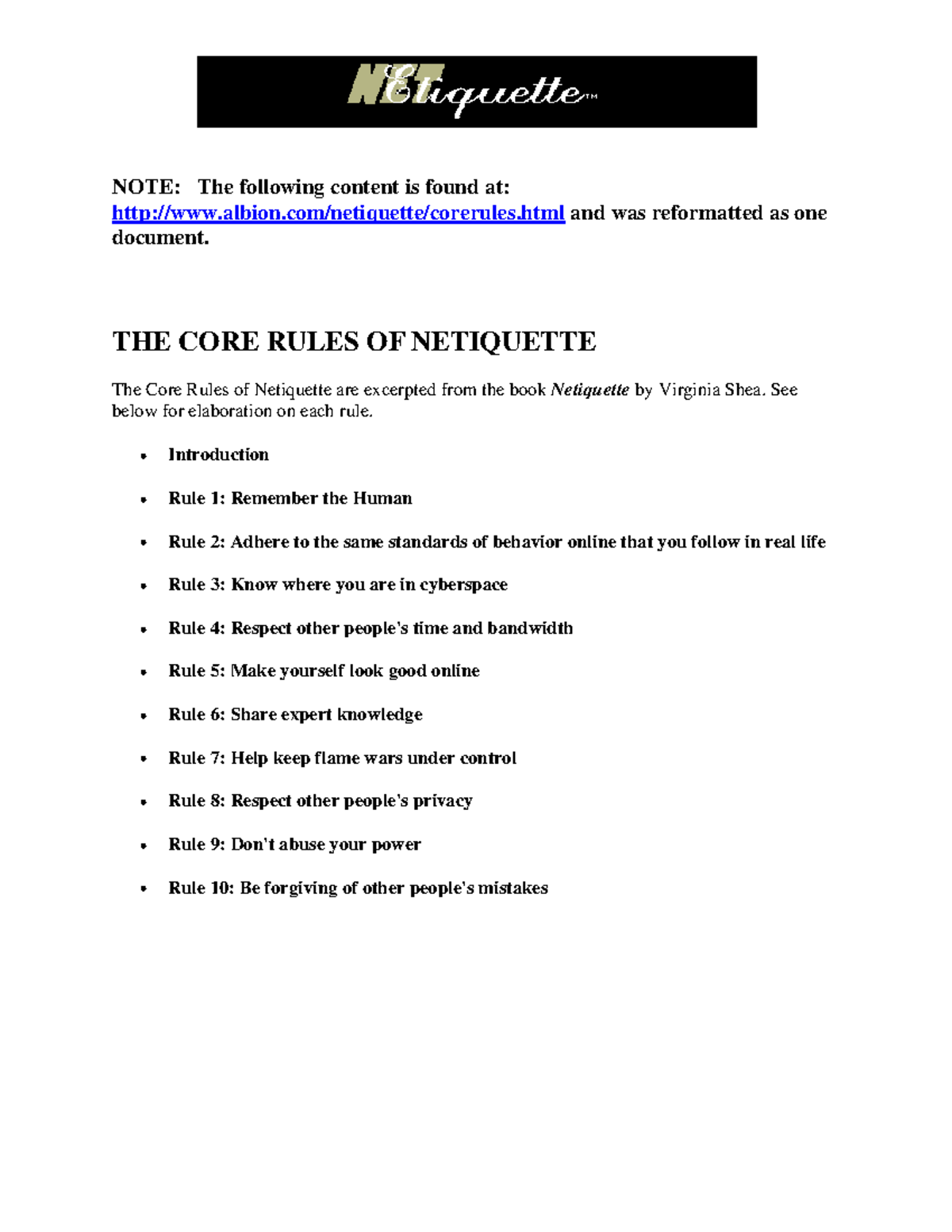 Netiquette Guidelines for Effective Digital Communication - GENERIC ...