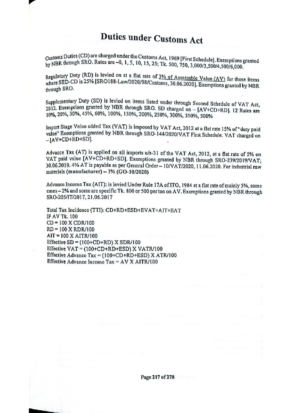 Customs Act 1969 MCQ Review: Duties, Exemptions, and Regulations - Studocu