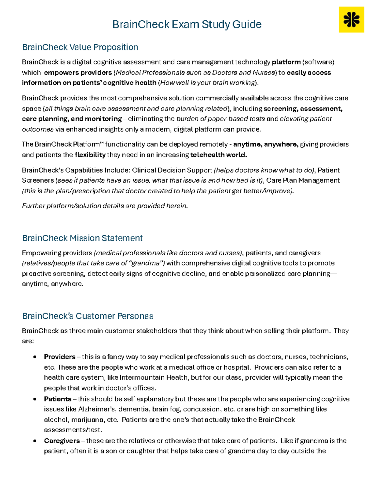 BrainCheck Exam Study Guide: Digital Cognitive Assessment Insights ...