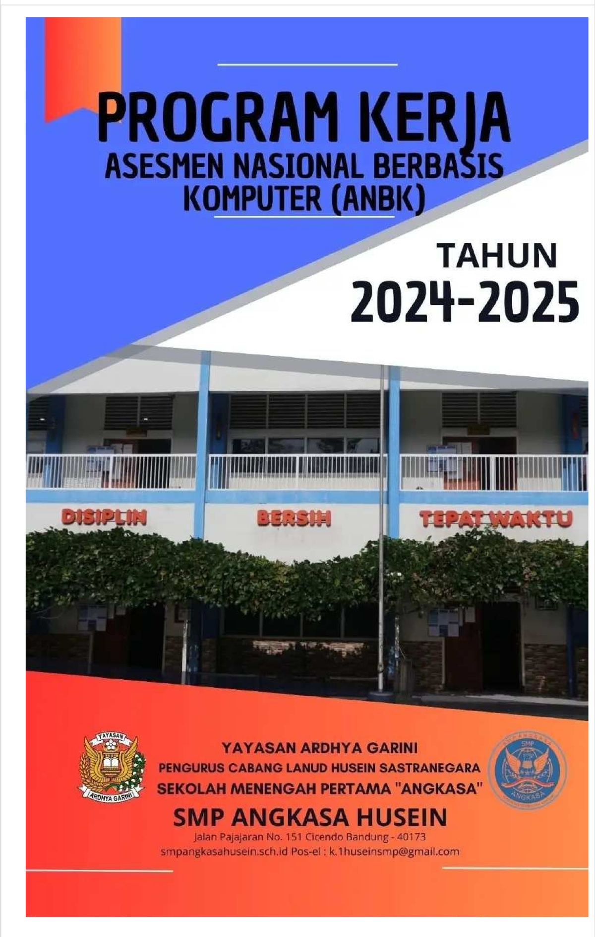 Program Kerja ANBK 2024-2025: Asesmen Kompetensi Minimal SMP - Studocu
