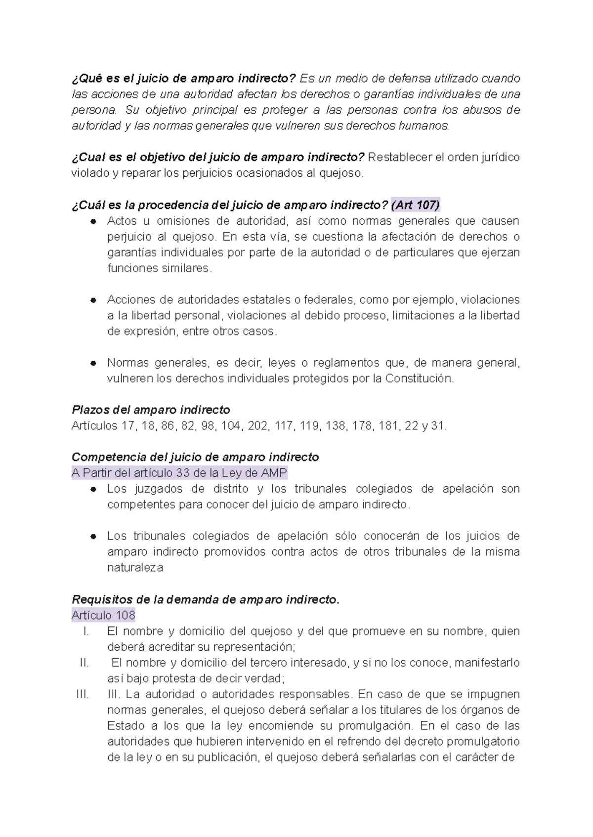 Diagrama sobre el juicio de amparo indirecto - JUICIO DE AMPARO ...