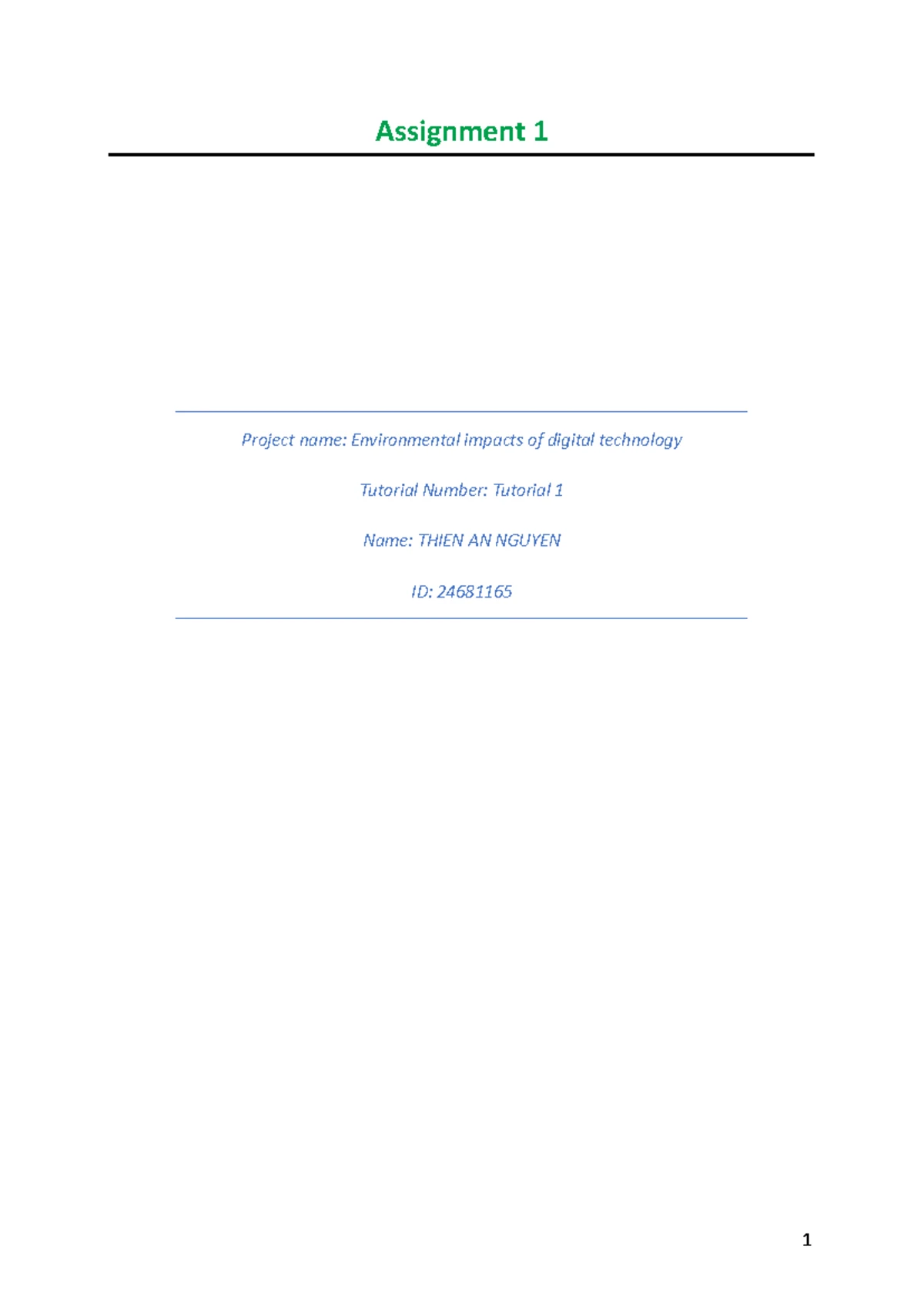 Assignment 1-Case study.docx - Case study on EnergyConnect Project name ...