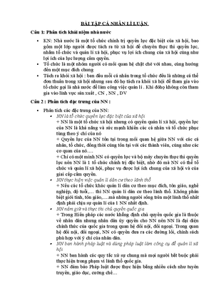 [Solved] Phn tch vai tr ca php lut trong t chc v hot ng ca b my nh nc ...