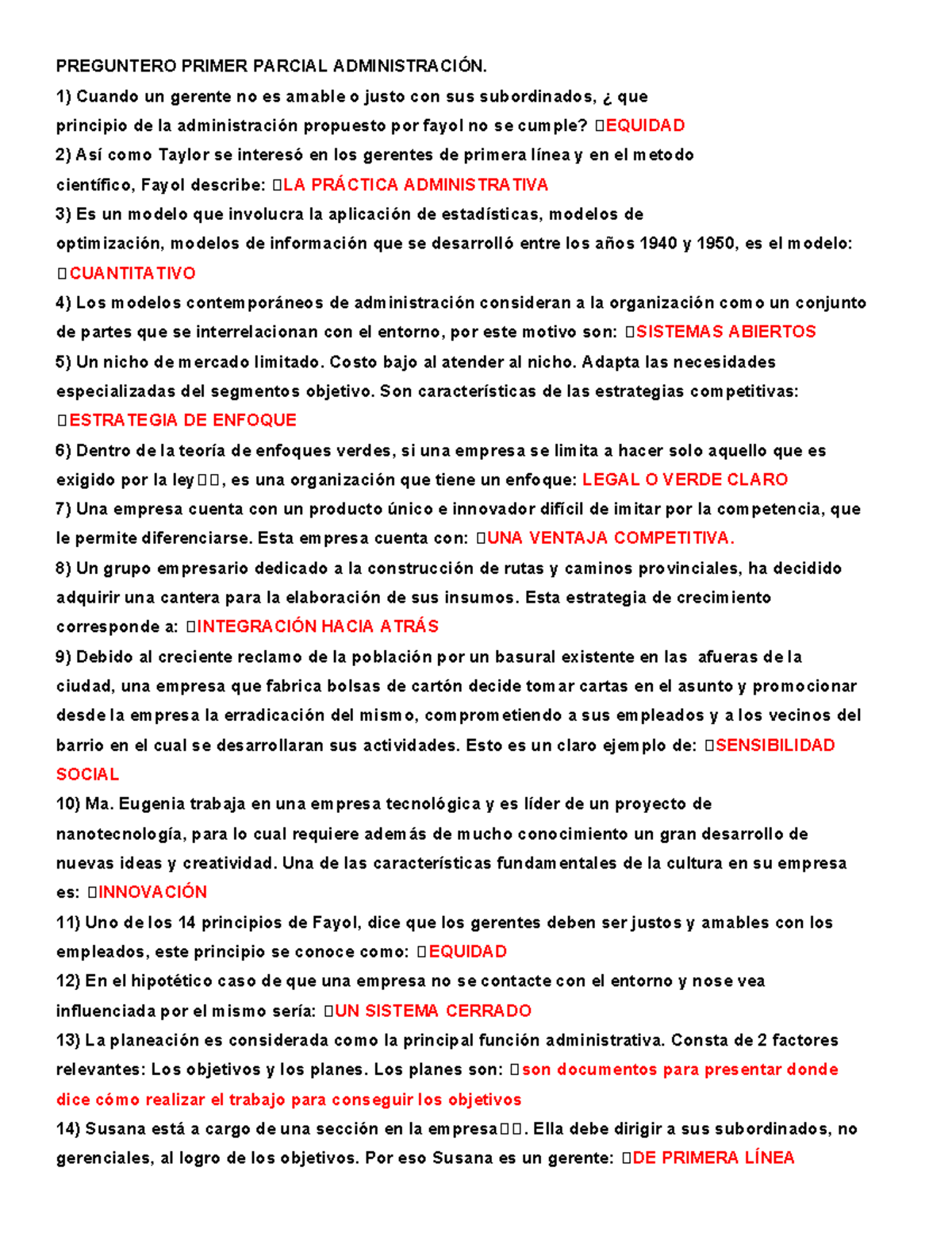 Preguntas del Primer Parcial de Administración - AP101 - Document Preview