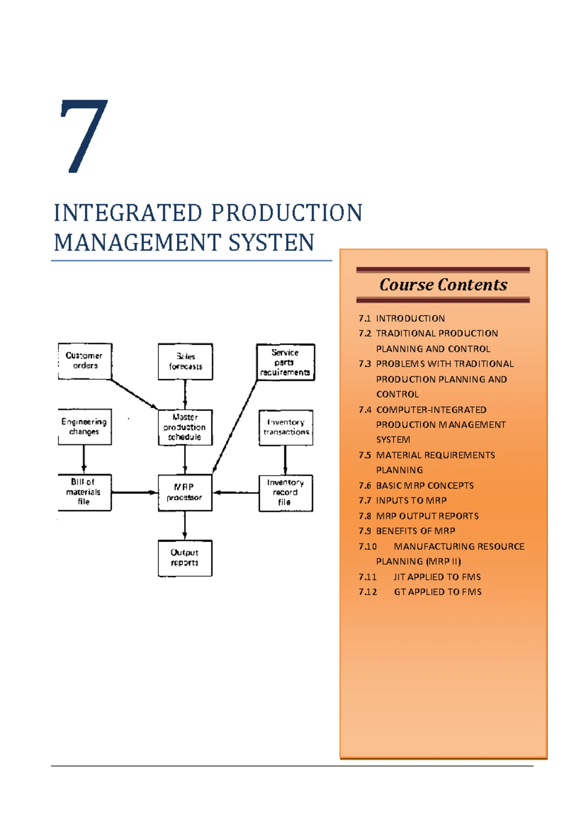 Ch 04: Group Technology in Manufacturing Processes and Layouts - Studocu