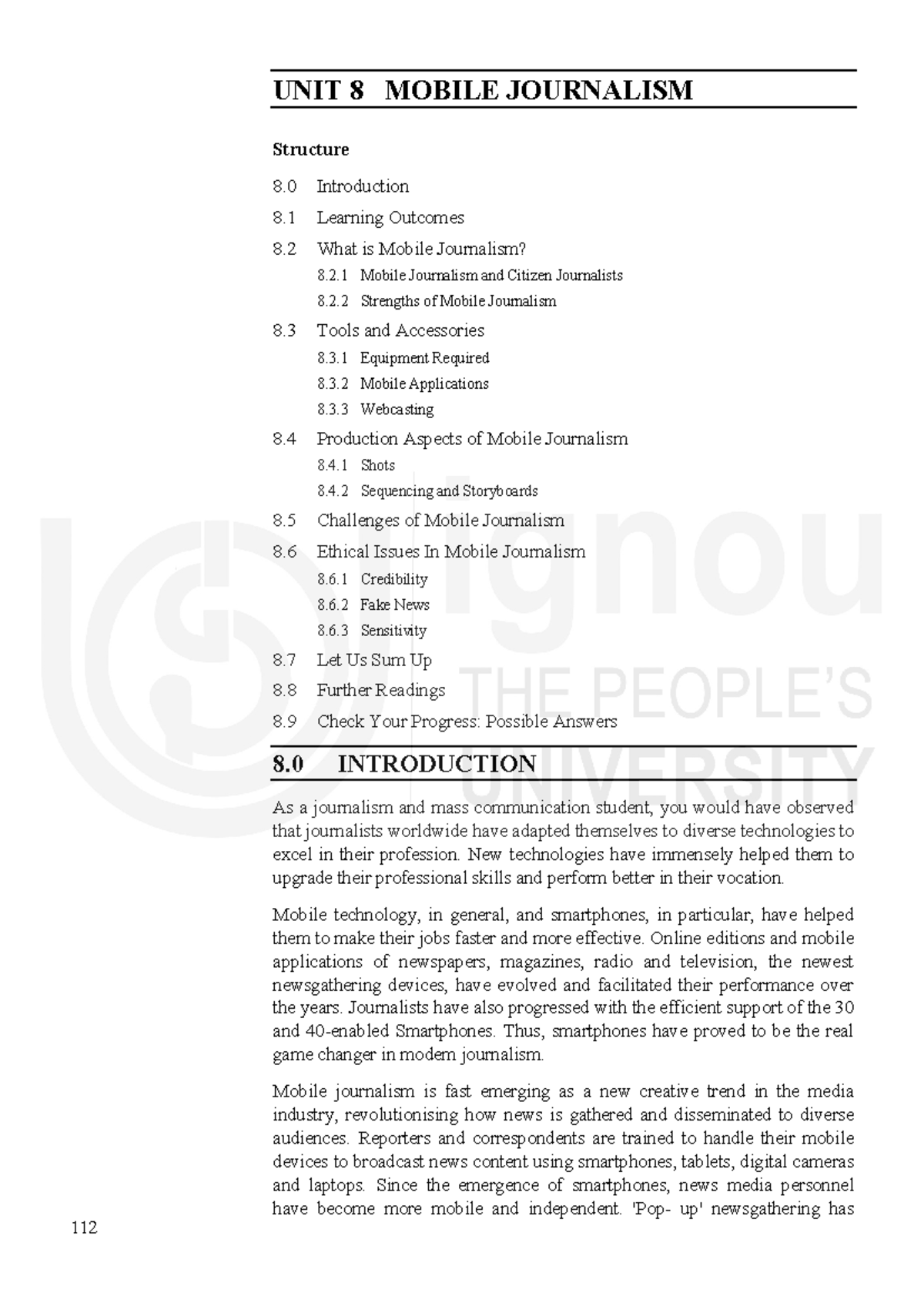 Unit 8 - BNM-021 Mobile Journalism: Concepts, Tools, and Ethics in ...