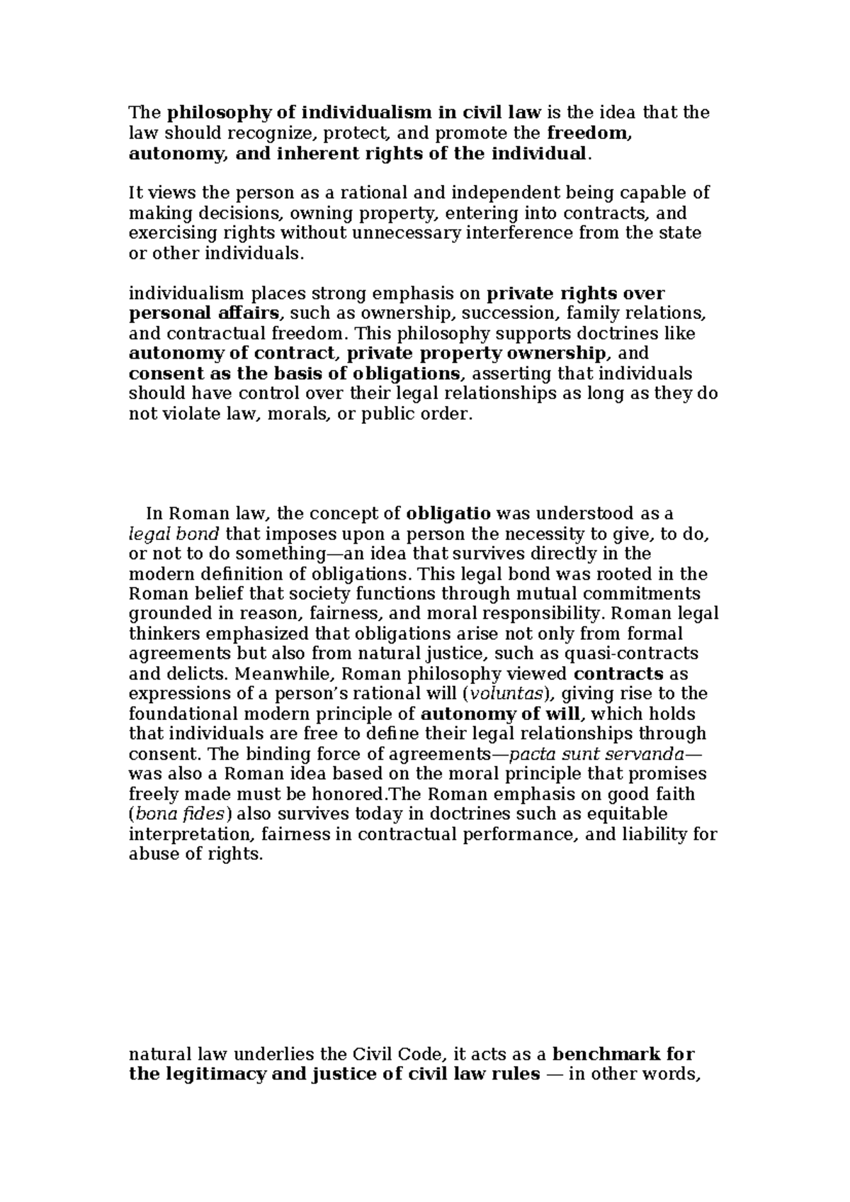 PHIL 101: Individualism and Juridical Equality in Philippine Civil Law ...