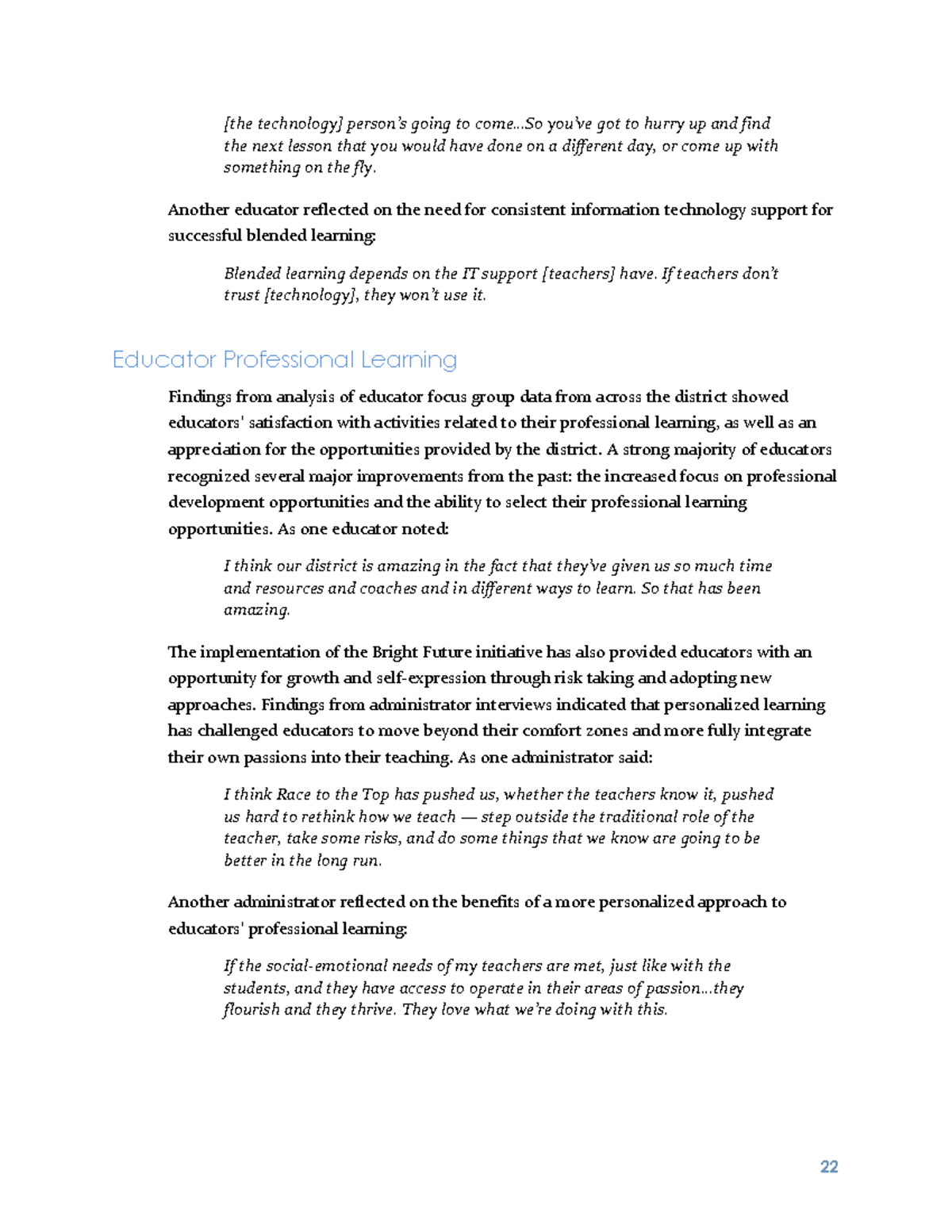 Personalized Learning Insights: Educator Growth & Tech Support - 22 ...