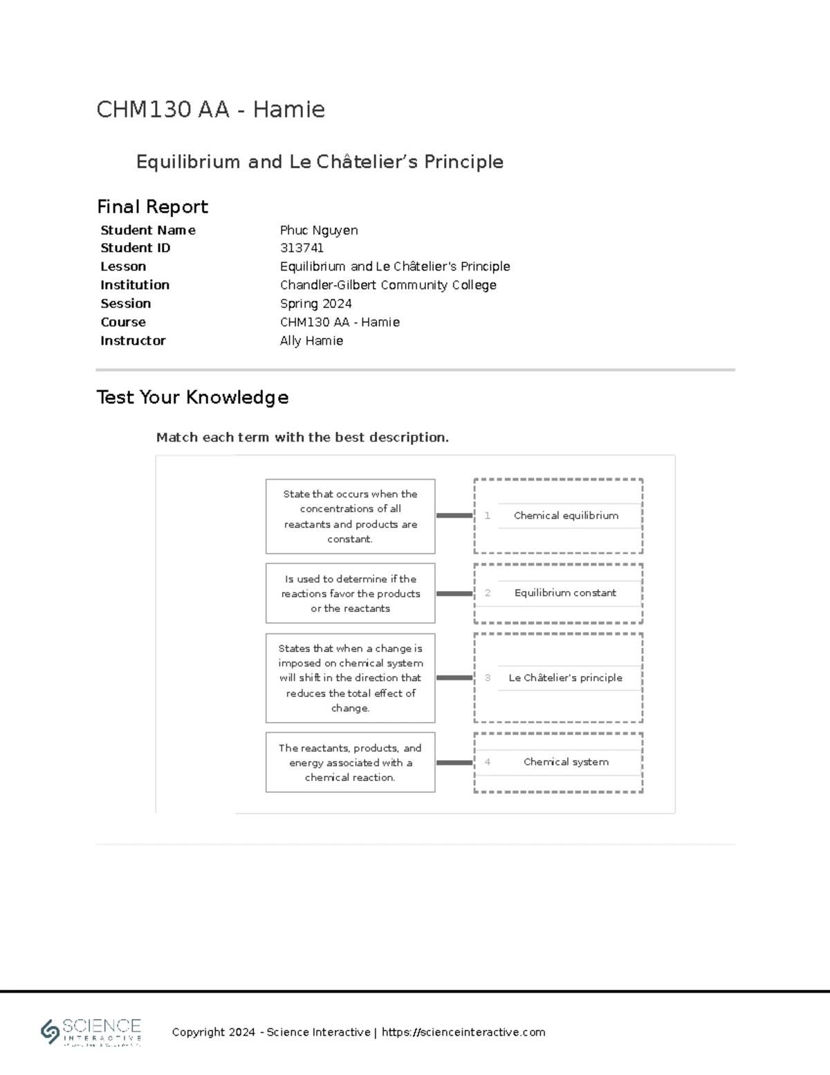 CHM130AA Final Report on Quantitative Spectroscope & Visible Light ...