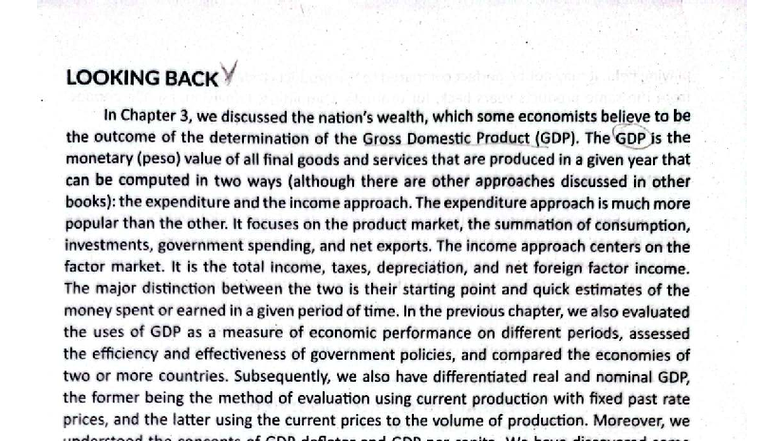 Econdev 4to5: Understanding GDP, Inflation, and Economic Growth - Studocu