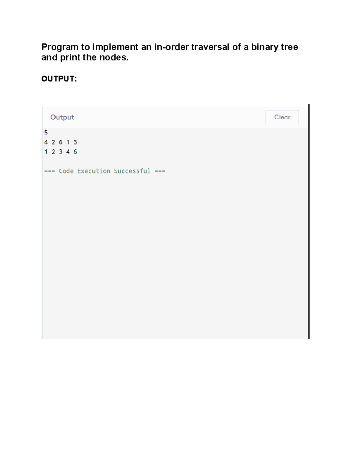 DS Programs - Binary Trees, Graphs, and Sorting Algorithms - Studocu