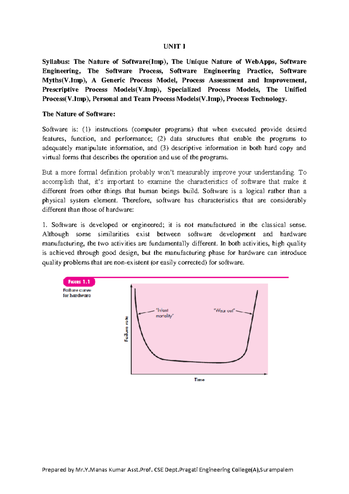 Software Engineering Notes: Units I-V Overview & Concepts - Studocu