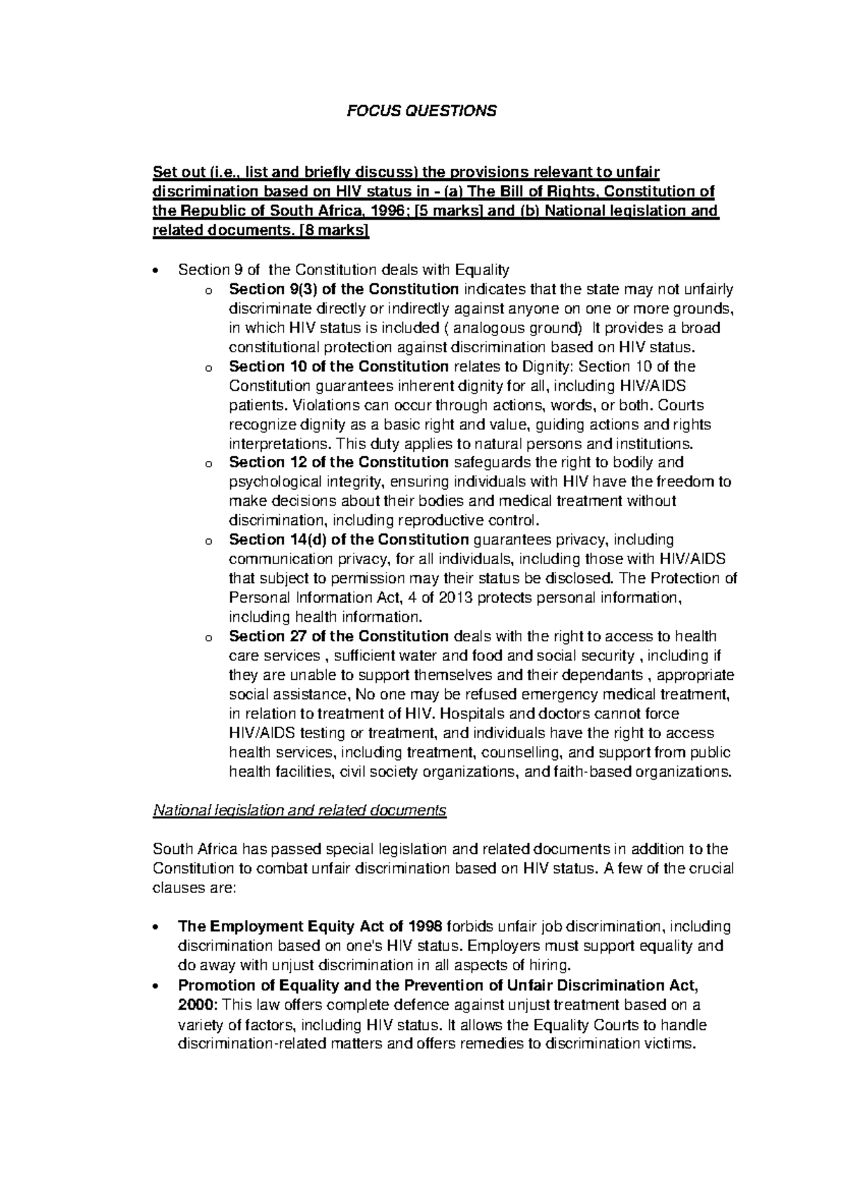 Focus questions SU 4-6 - Practice material - FOCUS QUESTIONS Set out (i ...