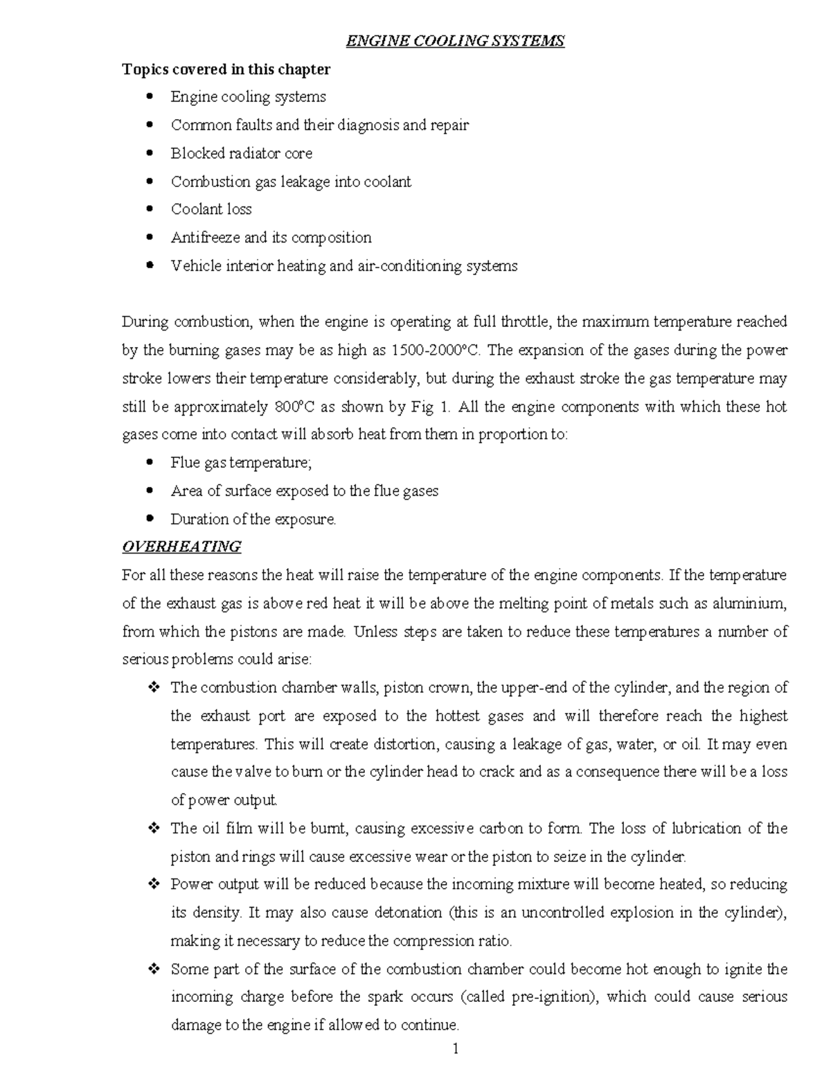 2. Engine Cooling System Notes (ENG 101) - Studocu