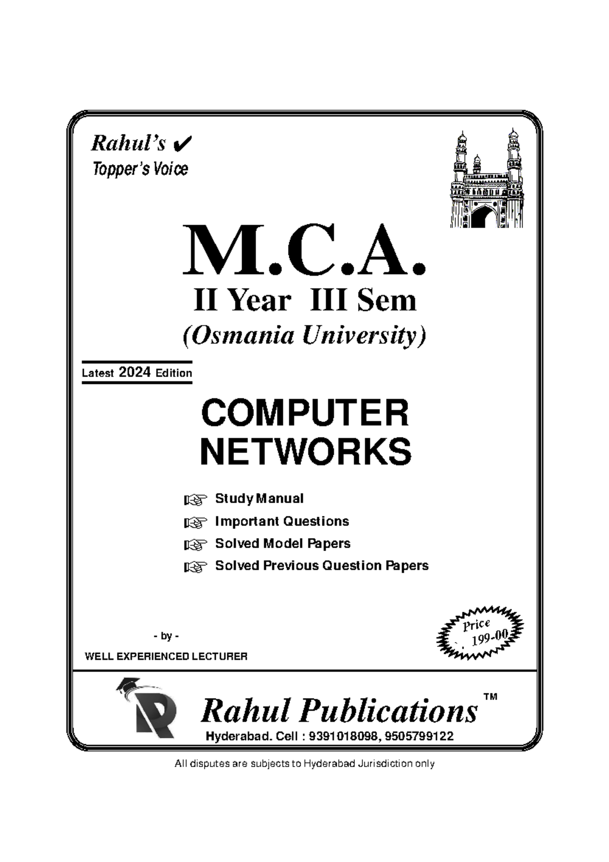 MCA II Year III Sem Computer Networks Study Manual & Important Qs - Studocu
