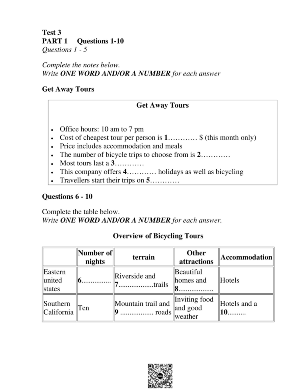 L-Test 3 - Complete Notes and Questions for Get Away Tours - Studocu